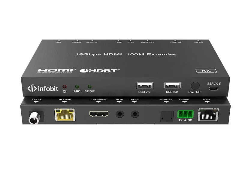 Настенный передатчик HDBaseT Infobit WP210-T 2