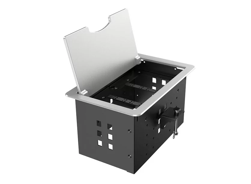 Прямоугольный металлический корпус Wize Pro WRTS-12BOX-S 4