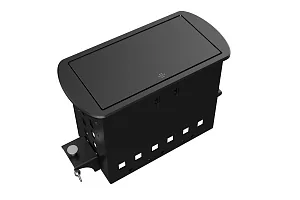 Прямоугольный металлический корпус Wize Pro WRTS-M-6CBOX-B 4