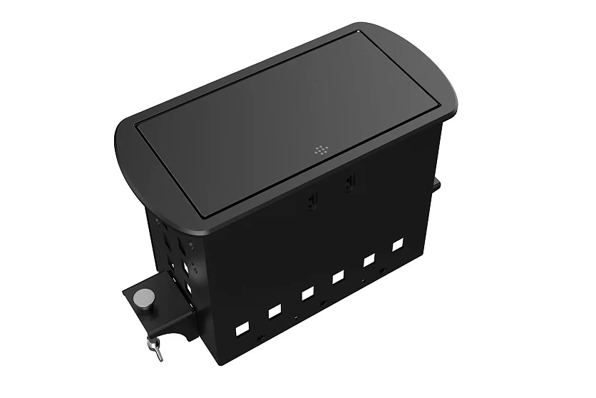 Прямоугольный металлический корпус Wize Pro WRTS-M-6CBOX-B 4