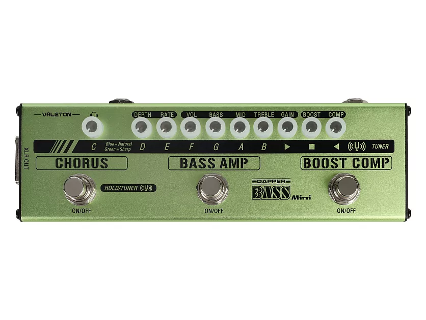 Напольная компактная басгитарная педаль Dapper Bass Mini Valeton MES-2 11