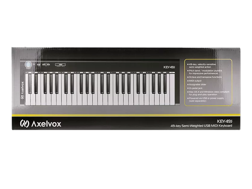 MIDI клавиатура Axelvox KEY49j Black 15
