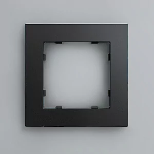 Рамка на 1 пост, черный, Berlin 01 iRidi 01P105 2