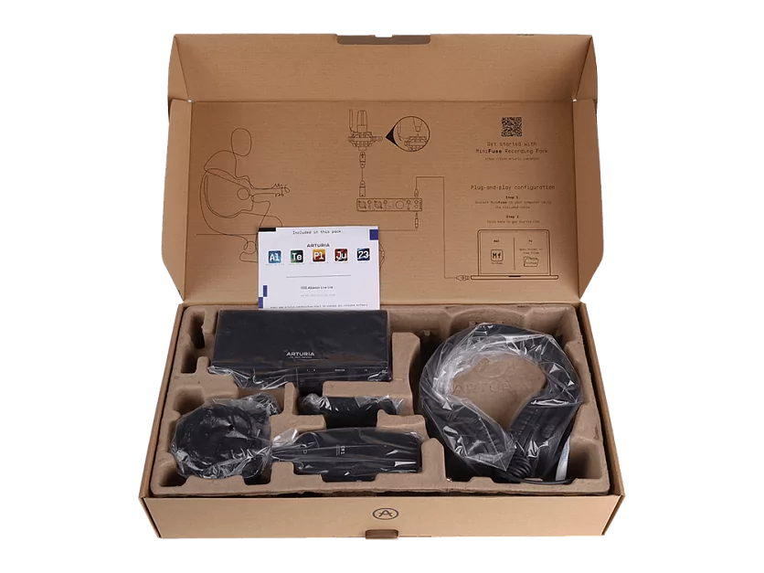 Аудиоинтерфейс USB Arturia MiniFuse Recording Pack Black 19