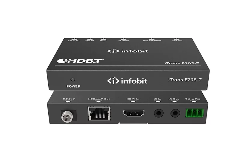 Удлинитель сигнала HDBaseT Infobit iTrans E70S-T