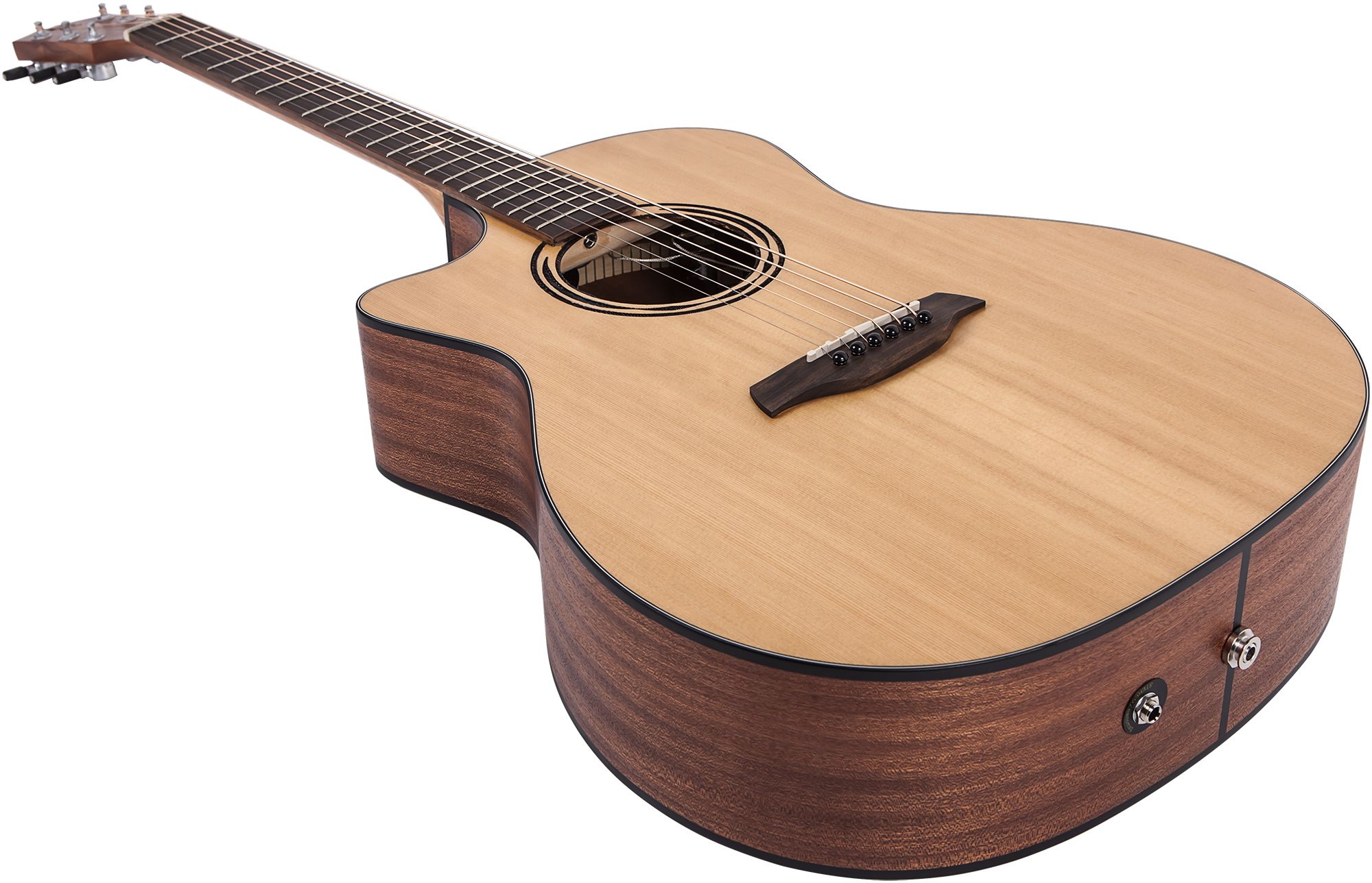 Леворукая электроакустическая гитара BATON ROUGE AR11C/ACE-L 4