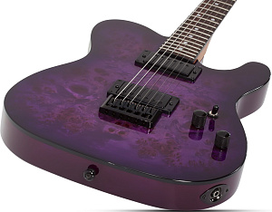 Электрогитара SCHECTER PT STANDARD PURPLE BURST BURL PBB 3