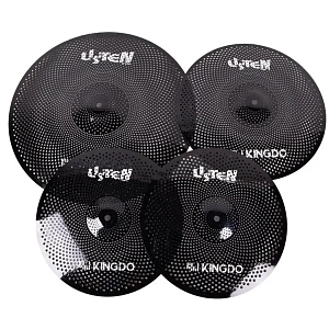 Комплект тарелок KINGDO LOW VOLUME SET 14"+16"+20" BLACK