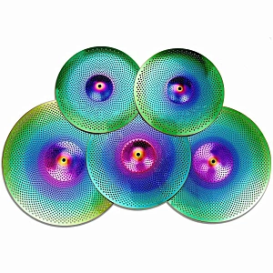 Комплект тарелок KINGDO LOW VOLUME SET 14"+16"+18"+20" RAINBOW