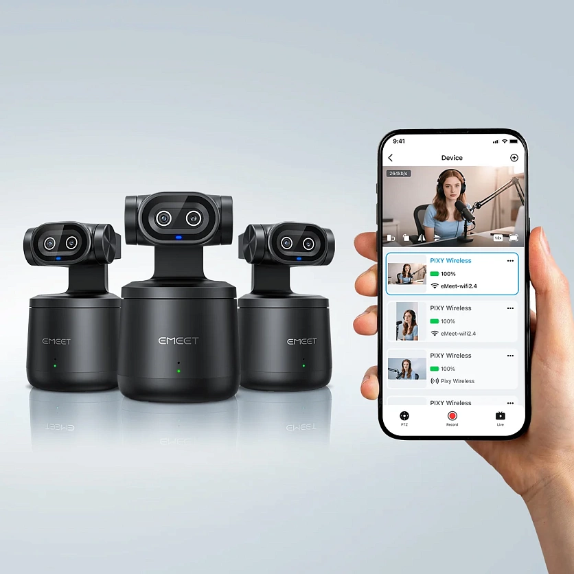 Беспроводная PTZ Веб-камера Emeet PIXY Wireless 7